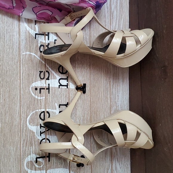 Tribute Platform Sandals In Smooth Leather - Picture 3 of 14